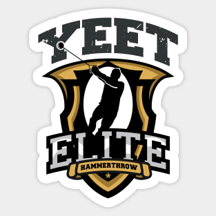 Yeet Elite Hammerthrow Badge Track N Field Athlete Sticker